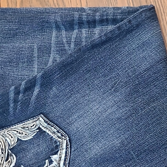 WILD AND FREE Miss Me Jeans Boyfriend Capri Size 26 ♠♠♠ - Picture 3 of 12